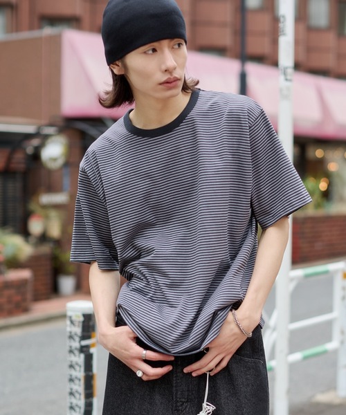 WEGO（ウィゴー） tシャツ WEGO/ボーダーリンガーTシャツ メンズ
