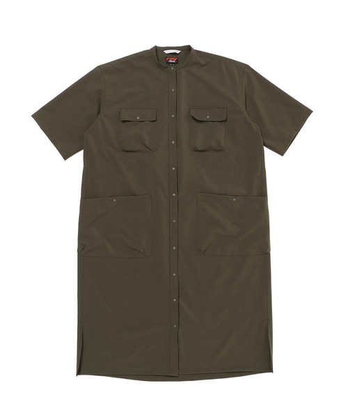 ナンガ ワンピース 半袖 「直営店限定」ドットエア キャンプ シャツドレス/RE DotAir Camp Shirt Dress