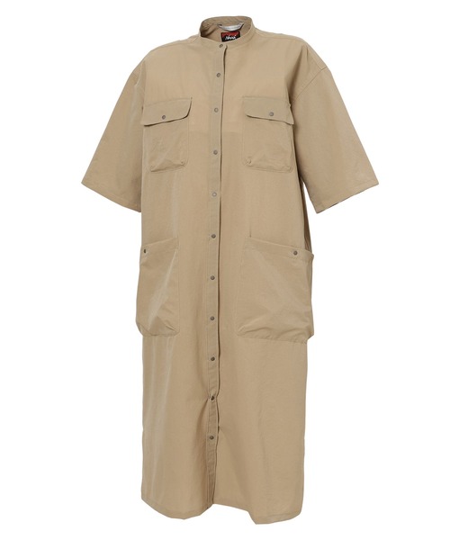 ナンガ ワンピース 半袖 「直営店限定」ドットエア キャンプ シャツドレス/RE DotAir Camp Shirt Dress