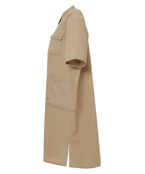 ナンガ ワンピース 半袖 「直営店限定」ドットエア キャンプ シャツドレス/RE DotAir Camp Shirt Dress