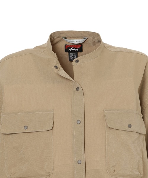 ナンガ ワンピース 半袖 「直営店限定」ドットエア キャンプ シャツドレス/RE DotAir Camp Shirt Dress
