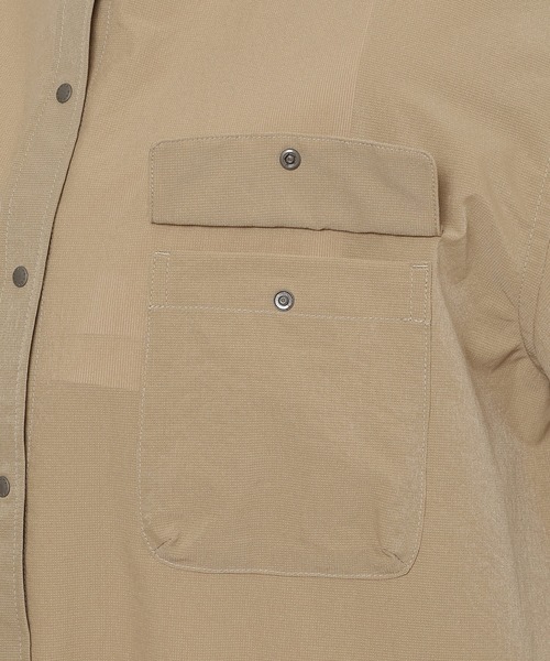 ナンガ ワンピース 半袖 「直営店限定」ドットエア キャンプ シャツドレス/RE DotAir Camp Shirt Dress