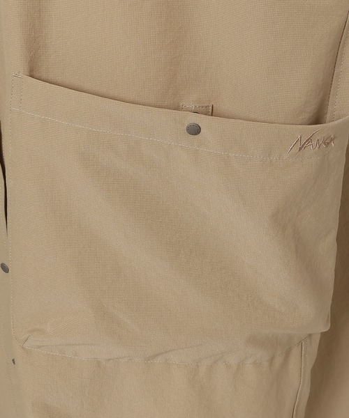 ナンガ ワンピース 半袖 「直営店限定」ドットエア キャンプ シャツドレス/RE DotAir Camp Shirt Dress
