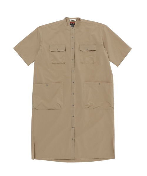 ナンガ ワンピース 半袖 「直営店限定」ドットエア キャンプ シャツドレス/RE DotAir Camp Shirt Dress