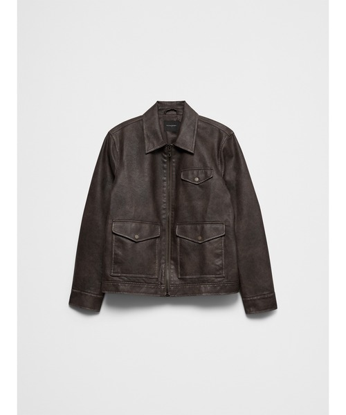 【新品未使用】今期 BANANA REPUBLIC レザージャケット L BANANA REPUBLIC（バナナリパブリック） コート ジャケット BANANA