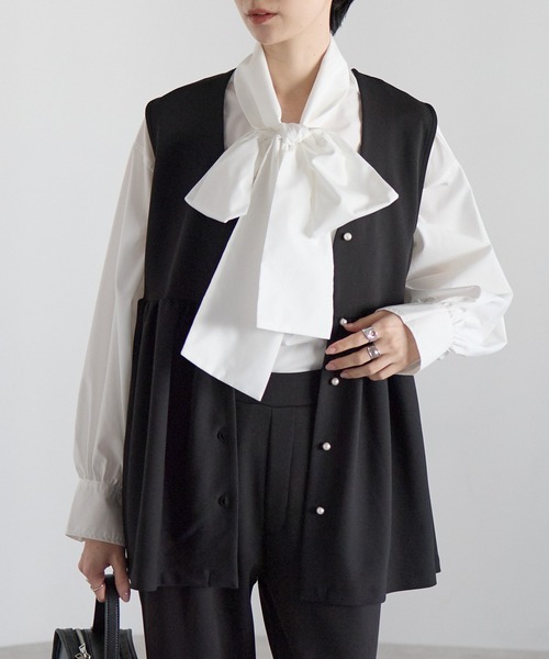 「RIRIYANO」 セットアップ LARGE ネイビー レディース_画像2