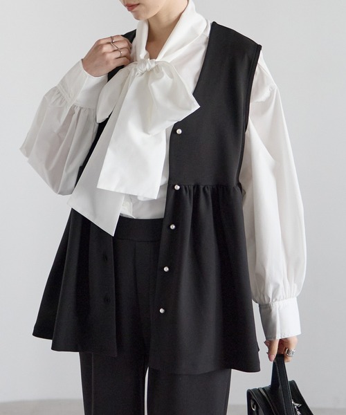 「RIRIYANO」 セットアップ LARGE ネイビー レディース_画像3