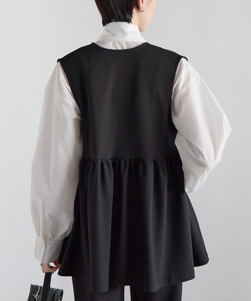 「RIRIYANO」 セットアップ LARGE ネイビー レディース_画像4
