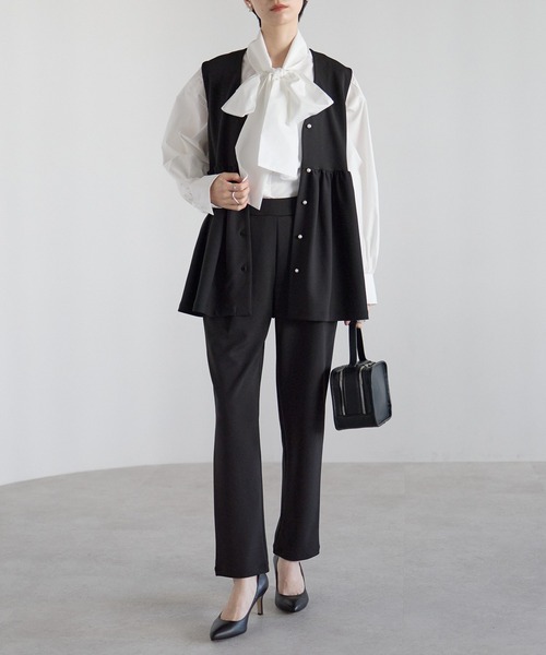 「RIRIYANO」 セットアップ LARGE ネイビー レディース_画像5