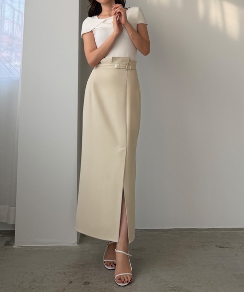 「Louere」 タイトスカート X-LARGE アイボリー レディース_画像8