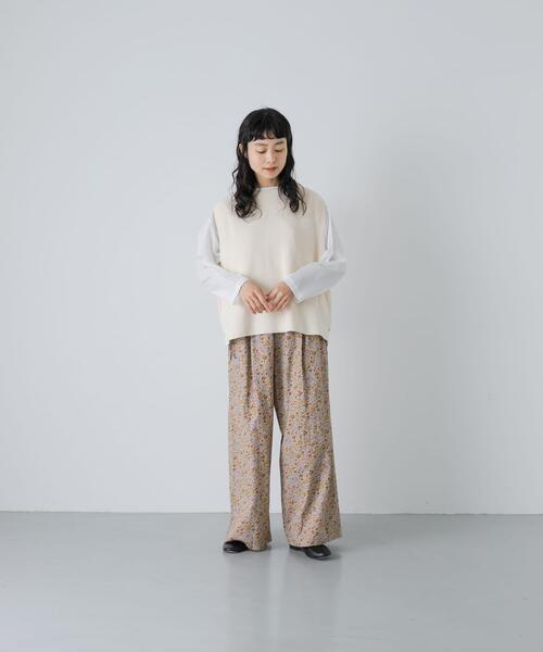 かぐれ花柄パンツ かぐれ パンツ 花柄オーバーダイパンツ レディース : ZOZOTOWN Yahoo