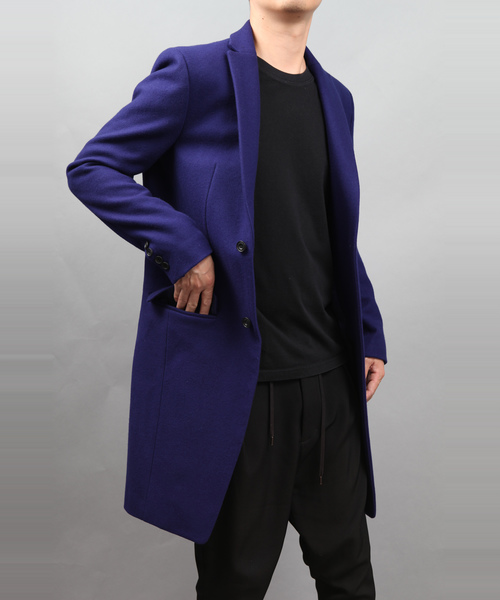 チェスターコート コート ENGLAND LAMB MELTON CHESTER COAT メンズの画像