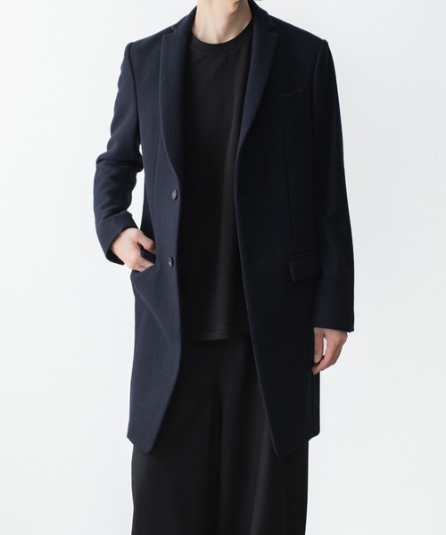 チェスターコート コート ENGLAND LAMB MELTON CHESTER COAT メンズの画像
