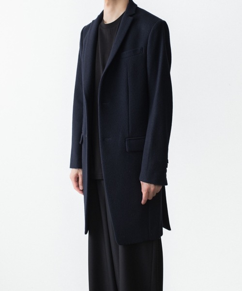 チェスターコート コート ENGLAND LAMB MELTON CHESTER COAT メンズの画像