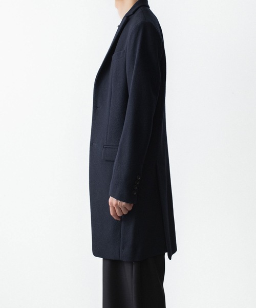 チェスターコート コート ENGLAND LAMB MELTON CHESTER COAT メンズの画像