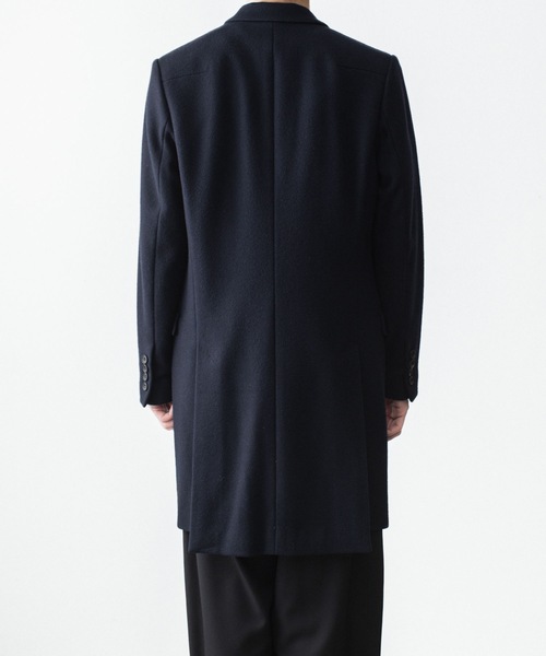 チェスターコート コート ENGLAND LAMB MELTON CHESTER COAT メンズの画像
