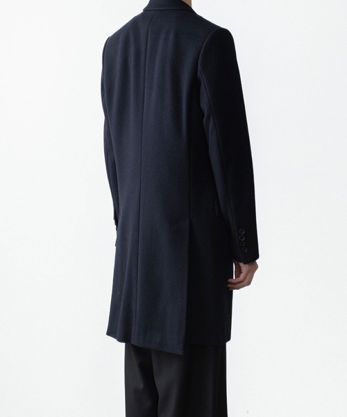 チェスターコート コート ENGLAND LAMB MELTON CHESTER COAT メンズの画像