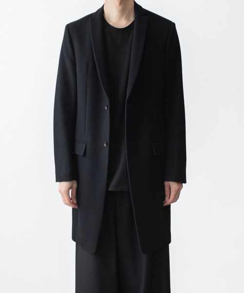 チェスターコート コート ENGLAND LAMB MELTON CHESTER COAT メンズの画像