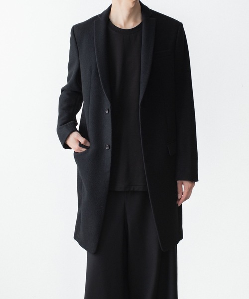 チェスターコート コート ENGLAND LAMB MELTON CHESTER COAT メンズの画像