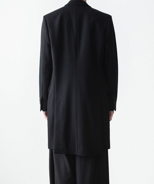 チェスターコート コート ENGLAND LAMB MELTON CHESTER COAT メンズの画像