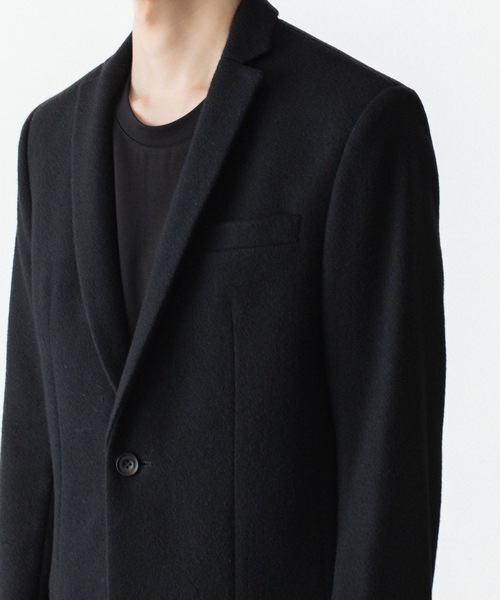 チェスターコート コート ENGLAND LAMB MELTON CHESTER COAT メンズの画像