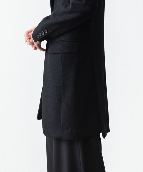 チェスターコート コート ENGLAND LAMB MELTON CHESTER COAT メンズの画像