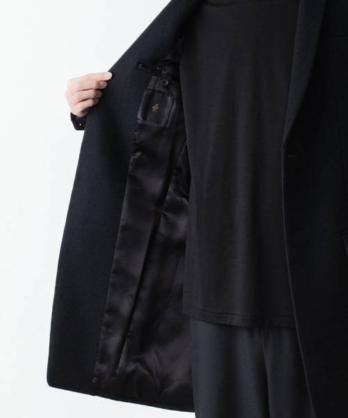 チェスターコート コート ENGLAND LAMB MELTON CHESTER COAT メンズの画像