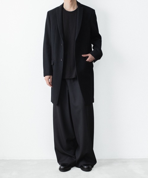 チェスターコート コート ENGLAND LAMB MELTON CHESTER COAT メンズの画像