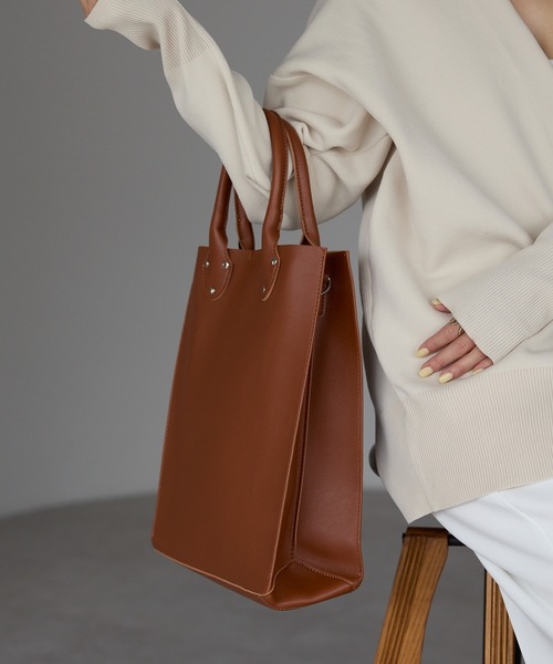 POUTOJOURU トートバッグ 「ポートジュール」 レザー クラシック縦型