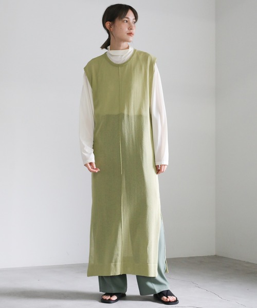 select MOCA（セレクトモカ） ワンピース 2021 SS ノースリーブシアー 