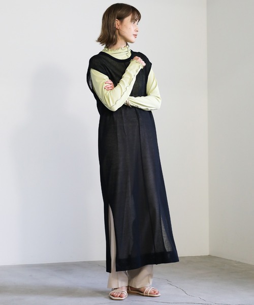 select MOCA（セレクトモカ） ワンピース 2021 SS ノースリーブシアー 