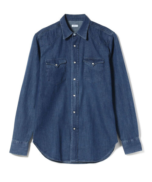 品質保証シャツ ブラウス Orian Beams F 別注 デニム ウエスタンシャツ シャツ カジュアルシャツ メンズファッション ファッション 225 Www Harmonypest Com