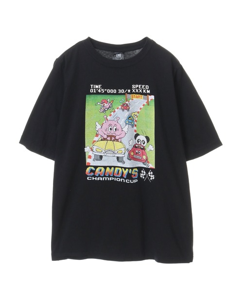 Candy Stripper レースTシャツ サイズ2 Candy Stripper tシャツ Tシャツ RACING CANDYS レディース