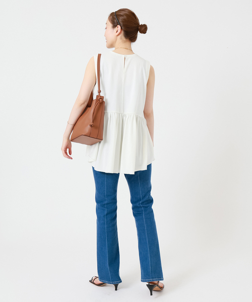 IENA（イエナ） tシャツ Tシャツ Volant ペプラムプルオーバー 