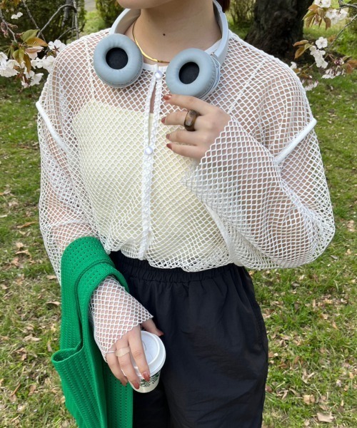 モ*須様 Stola.2WAYメッシュニットカーディガン 美品 ストラStola 前後2WAYメッシュニットカーディガン - メルカリ