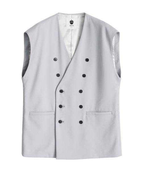 SHAREEF ジャケット テーラードジャケット DOUBLE CLOTH SLEEVELESS JK 