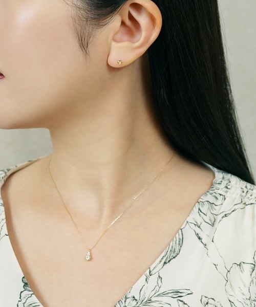 TAKE-UP ピアス 「 セカンドピアス」 K18ミニフラワーピアス