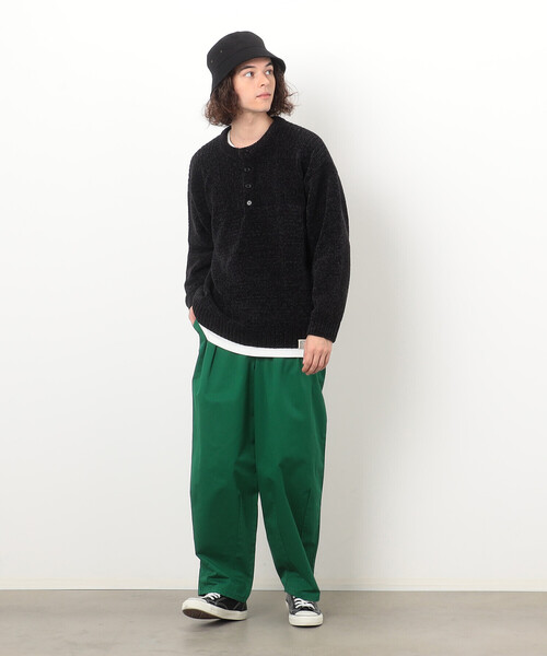 【定価42000円】【doublet】ワイドテーパードパンツ Purple&Yellow パンツ ツイル ワイドテーパードパンツ メンズ