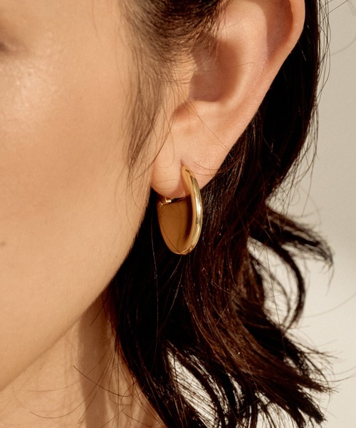 novice ピアス 「novice」Hinged Oval Plate Pierce レディース