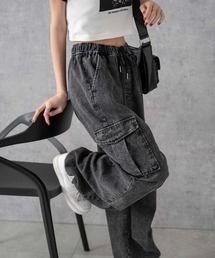 ジーンズ デニム デニムパンツ WEGO/デニムパラシュートカーゴパンツ レディース｜ZOZOTOWN Yahoo!店
