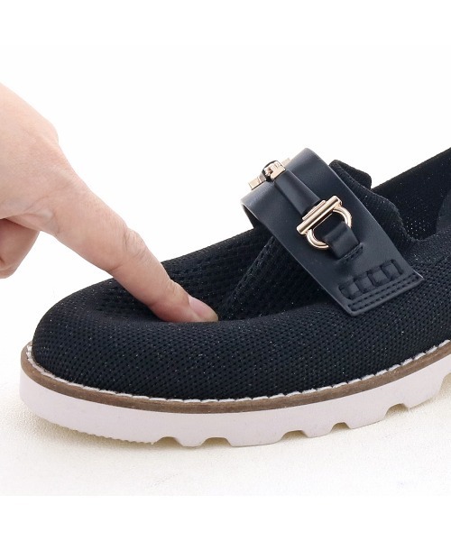 【新品未使用・箱あり】あしながおじさん　軽量ラメニットニットローファー 23cm SALE】軽量｜ニットローファー（AS_1310223