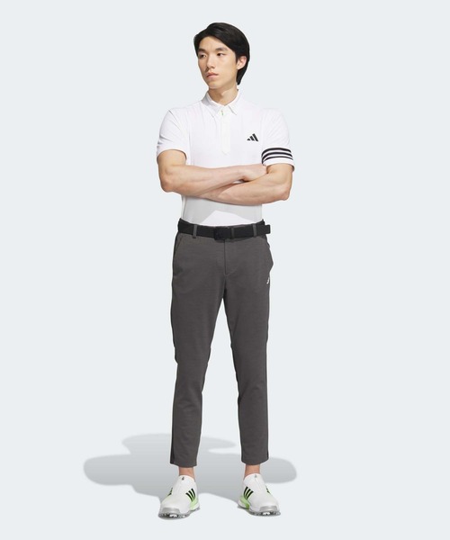 adidas パンツ ファブリックミックスストレッチ アンクル