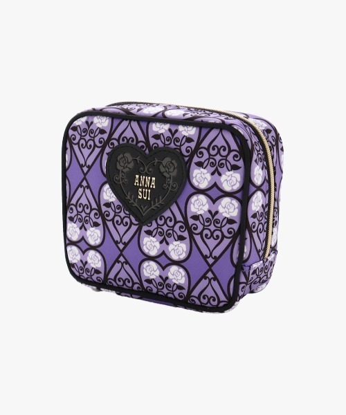 ANNA SUI（アナスイ） ポーチ ハート＆ローズ スクエアポーチ