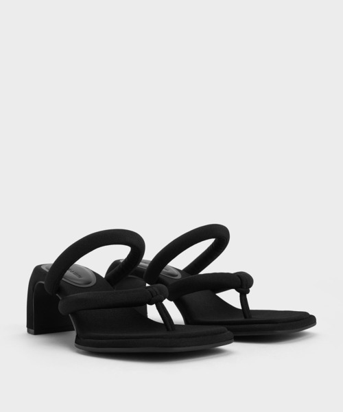 CHARLES ＆ KEITH サンダル Toni トニー パッフィーストラップ