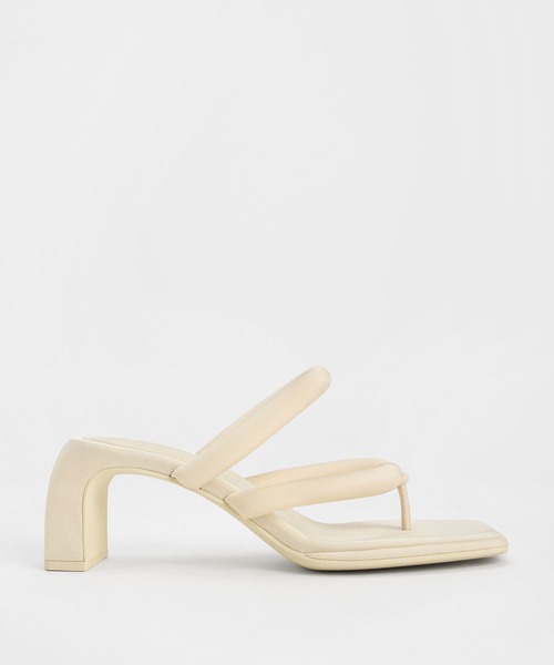 CHARLES & KEITH トニー ノットパッフィーストラップミュール CHARLES & KEITH Toni トニー ノットパッフィーストラップ