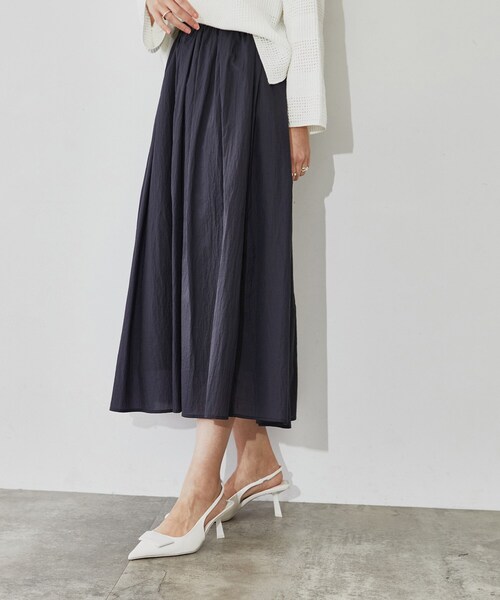 Chloe フレアマキシスカト CHC22AMJ02550 871 Chloe FW22 Knit long skirt (C22AMJ02550 871) (Chloe/スカート