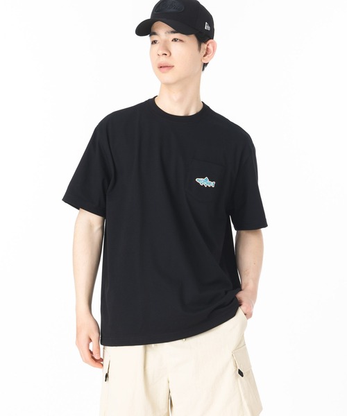 韓国New Era■新作■CAMPER Tシャツ■CHARCOAL NEW ERA tシャツ ニューエラ 韓国企画 半袖Tシャツ キャンピング