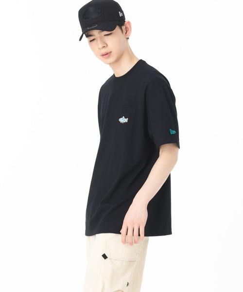 NEW ERA tシャツ ニューエラ 韓国企画 半袖Tシャツ キャンピング