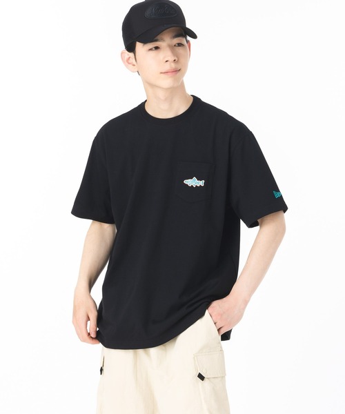 【韓国】ニューエラ■A's■半袖ロゴTシャツ■送料込 NEW ERA tシャツ ニューエラ 韓国企画 半袖Tシャツ キャンピング