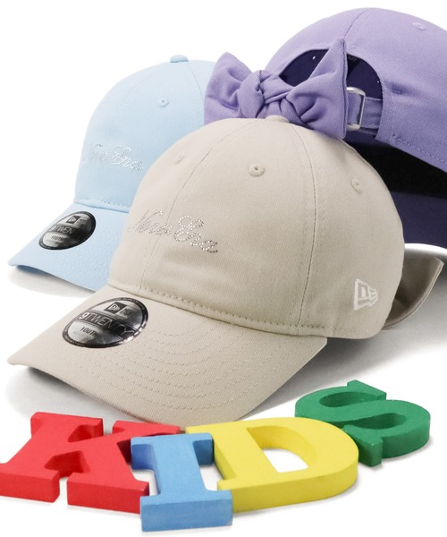 NEW ERA キャップ 帽子 ニューエラキッズ リボンキャップ ライン